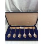 Six Silver Plated Spoons Box Set Elizabeth Silver Jubilee 1977