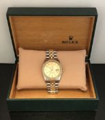 Gents Rolex Datejust 16013 18k Gold & Stainless Steel & Diamond