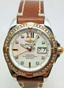 Gents Breitling Cockpit C49350 Rose Gold & Diamond