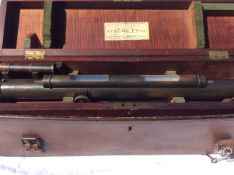 Stanley 1928 c Surveyors Level Brass With Original Boxes