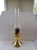 Vintage Brass Oil Lamp