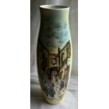 Retro Vintage V ase by Angy pottery hand made hand painted