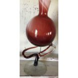 French hand blown rare art glass vase unusual one of a kind