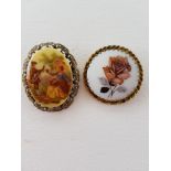 2 Cameo Brooches