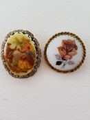 2 Cameo Brooches