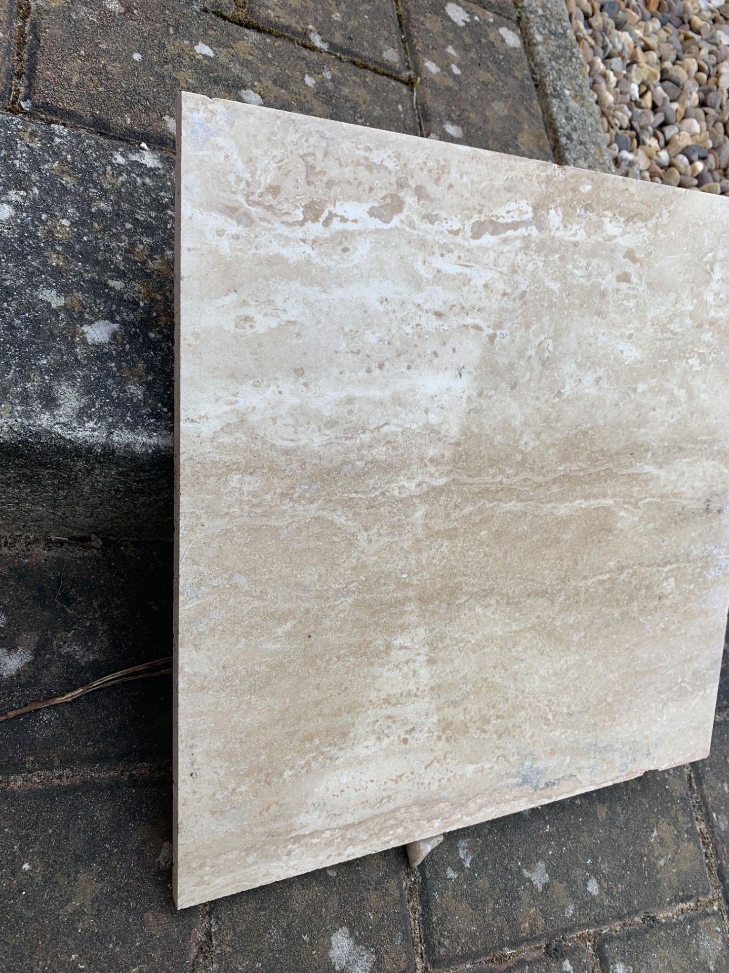 Ivory Vein Cut Travertine Tiles - 305 x 305mm