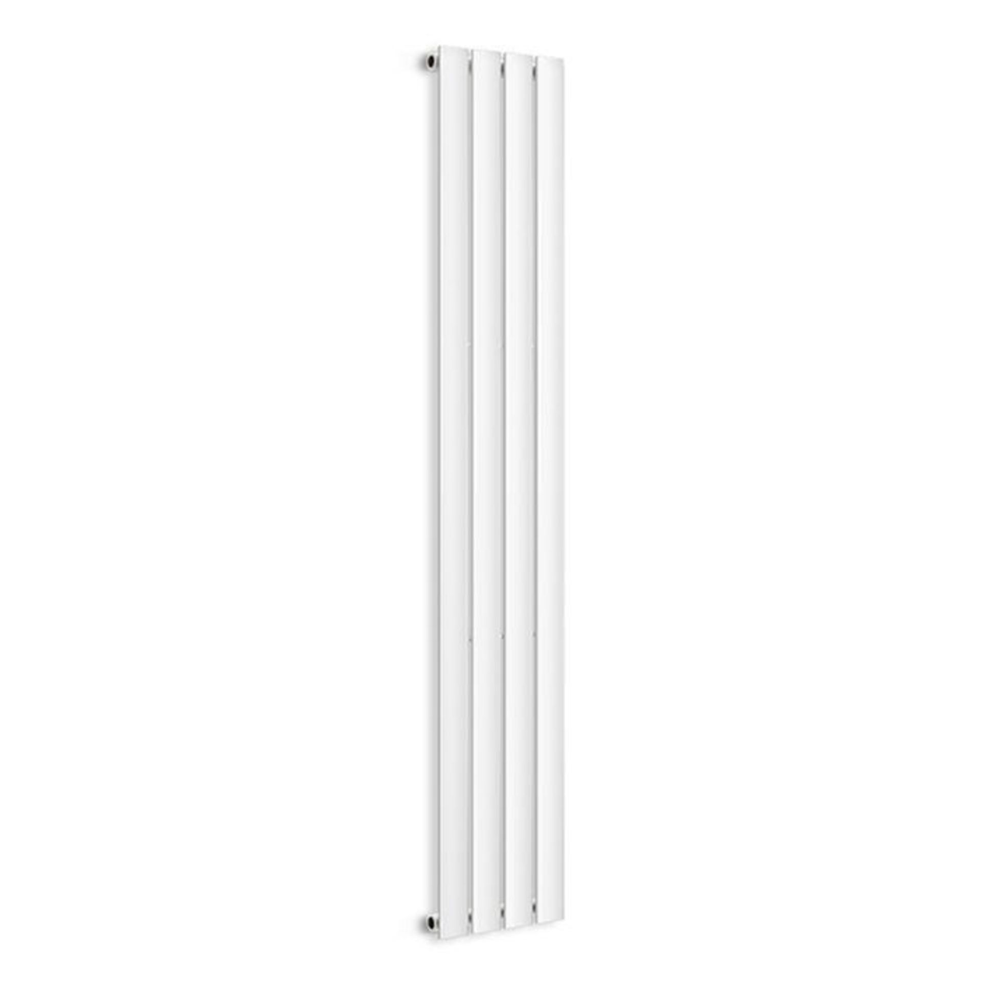 (QW124) 1800x300mm White Panel Vertical Radiator. RRP £219.00.Made from low carbon steel with...