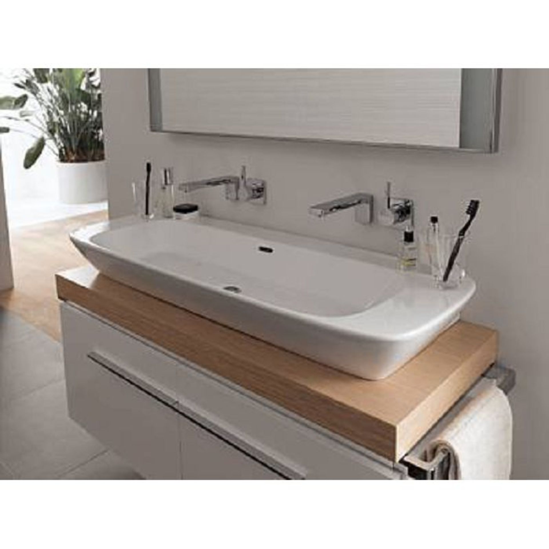 (WS5) Keramag Silk 1400mm White Gloss Wall Hung Vanity Unit. RRP £1,897.99. Comes complete wit... - Image 2 of 3