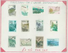 Tristan Da Cunha 1972 Flowering Plants definitive set of 12