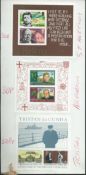 Ascension / St. Helena / Tristan Da Cunha 1974 Winston Churchill Miniature Sheets of two