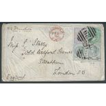Ceylon 1876 Cover from Dimbula to London