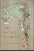 Universal Postal Union 1906 Menu for a dinner held for the delegates of the Sixth U.P.U. Congres...