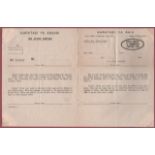 KENYA UGANDA AND TANGANYIKA 1944. Postal Stationery Lettersheet (light vertical fold) for civilians