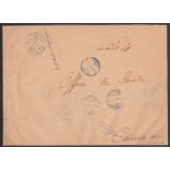 YEMEN 1915. Stampless official cover from the Health Ministry in Hodeida to the Sanitary Office on