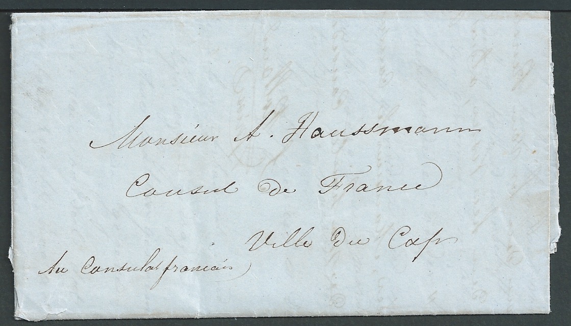 Basutoland / Orange Free State 1859 Entire letter written in French and Afrikaans