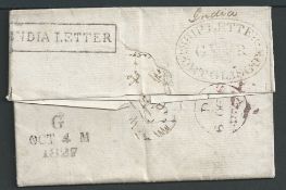 G.B. - Ship Letters - Glasgow / London / Tristan Da Cunha 1827 Entire letter to London