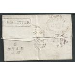 G.B. - Ship Letters - Glasgow / London / Tristan Da Cunha 1827 Entire letter to London