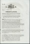 Cape of GoodHope 1829 An Ordnance for the better regulation of the Post Office