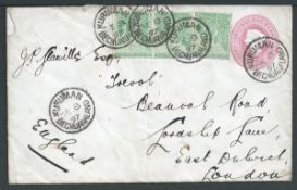 Bechuanaland / Cape of Good Hope 1897 1d pink Postal Stationery Envelope