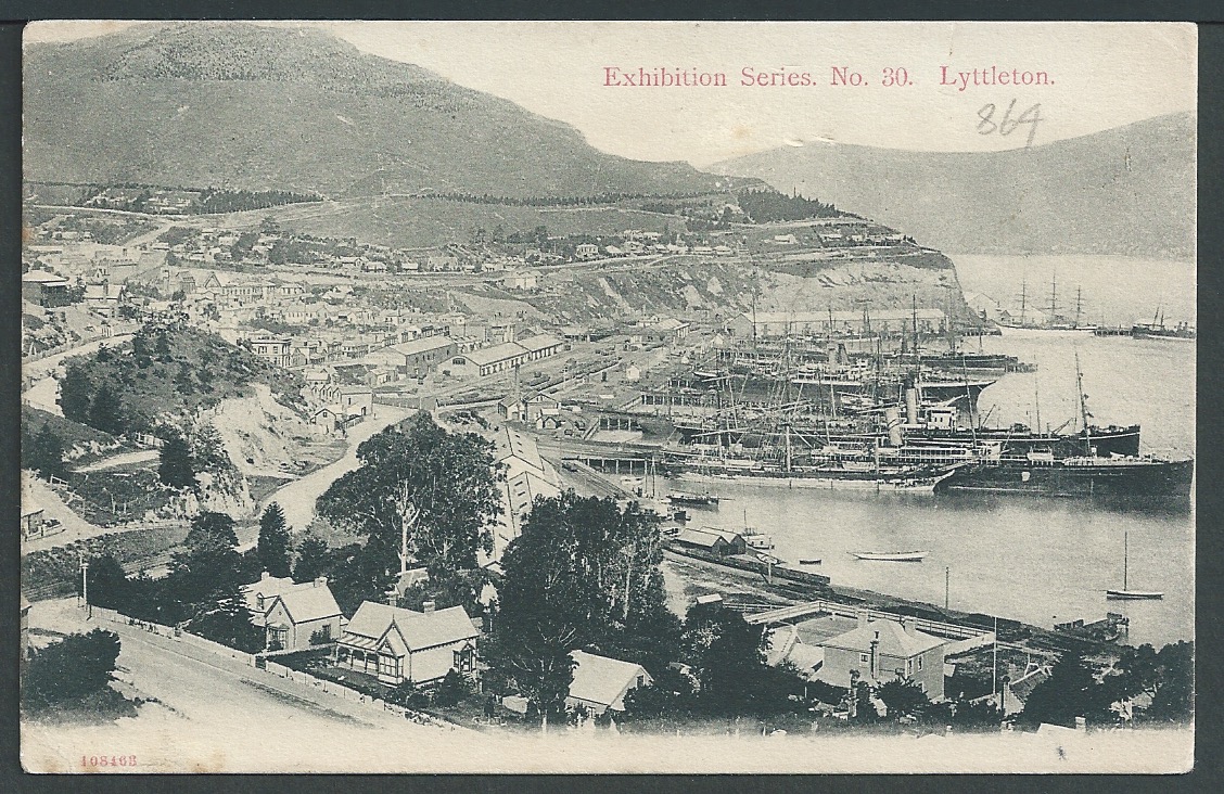 Antarctica 1913 (Feb 3) Picture Postcard of Lyttleton, addressed to Christchurch.with King Edward... - Image 2 of 2