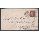 Afghanistan / G.B. Military 1878 Cover (some staining) from Aberdeen to a soldier with the Kurrum...