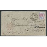 Gold Coast 1902 Cover to Switzerland with QV 2.1/2d cancelled by manuscript