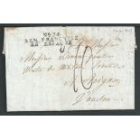 Spain / France 1809 (Mar. 2) Entire letter (small edge fault) from Burgos
