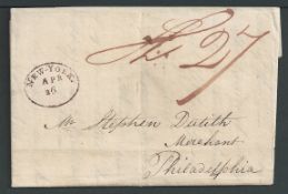 Spain/Canary Islands/U.S.A. 1802 (February 6) Entire Letter from Captain Thomas Wills