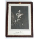 RoyaltyKing George V Signed 'George R.I 1914' presentation photograph by W & D Downey of London. Fr