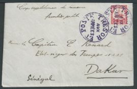 Cameroons 1915 Cover to a French Officer at Dakar