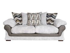 Brand New Lullaby 3 Seater And 2 Seater In Grey Cord Fabric