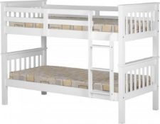 Brand New Boxed 3'0 (Single) Neptune Bunk Beds In White