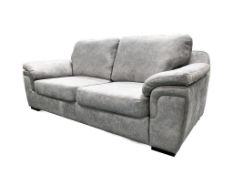BRAND NEW 3 SEATER PLUS 2 SEATER AMY SOFAS IN SILVER