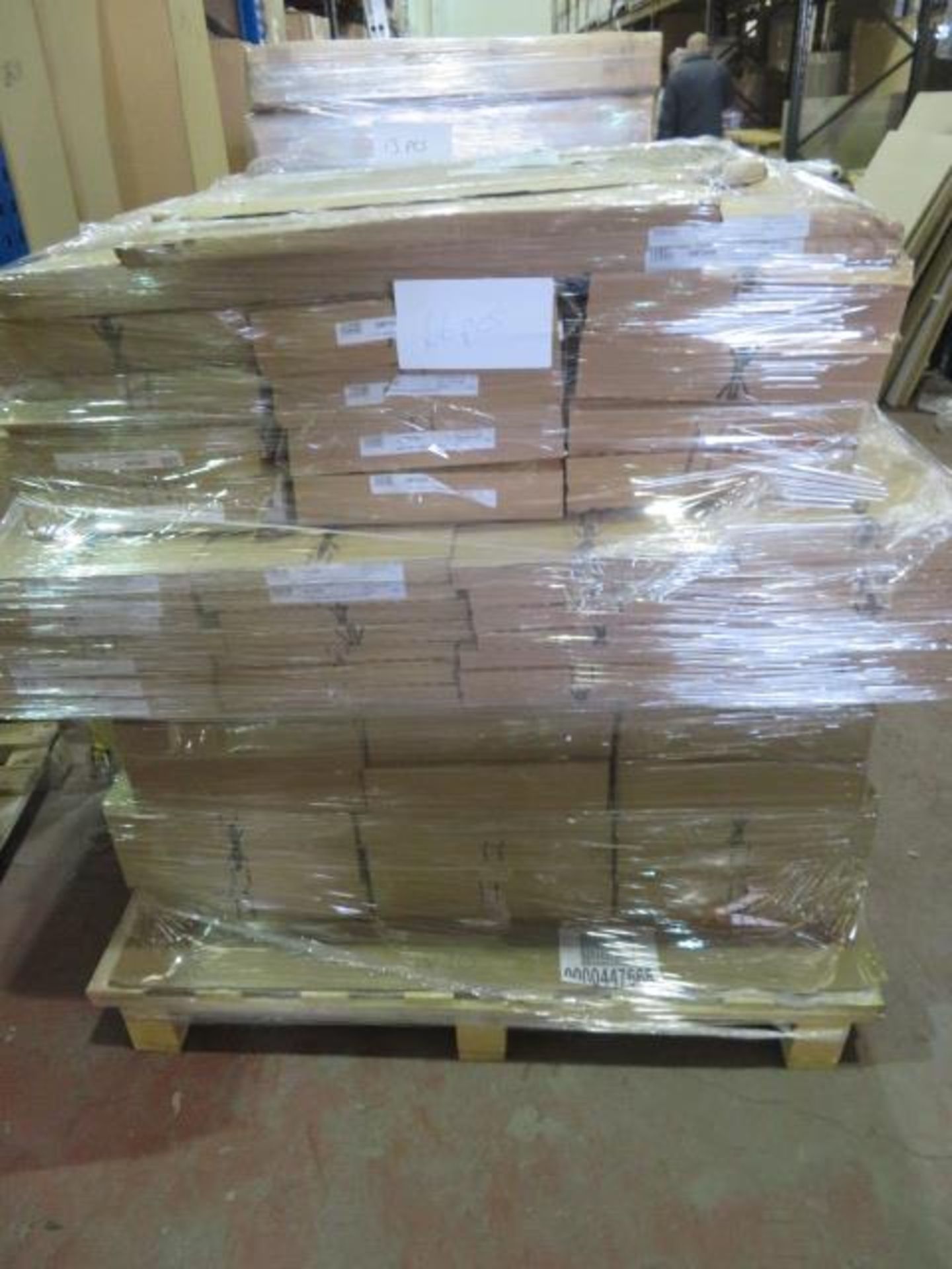 (WG22) Pallet To Contain 66 Items Of New Kitchen Stock. To Include: IVORY GLOSS DOORS/DRAWERS,...