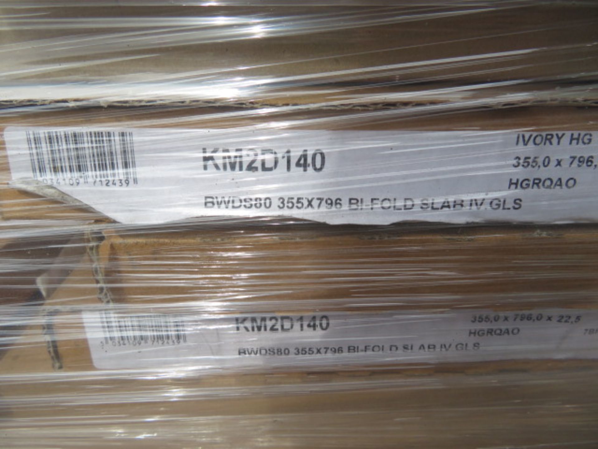 (WG13) Pallet To Contain 66 Items Of New Kitchen Stock. To Include: BI FOLD SLAB IVORY GLOSS, ... - Image 3 of 4