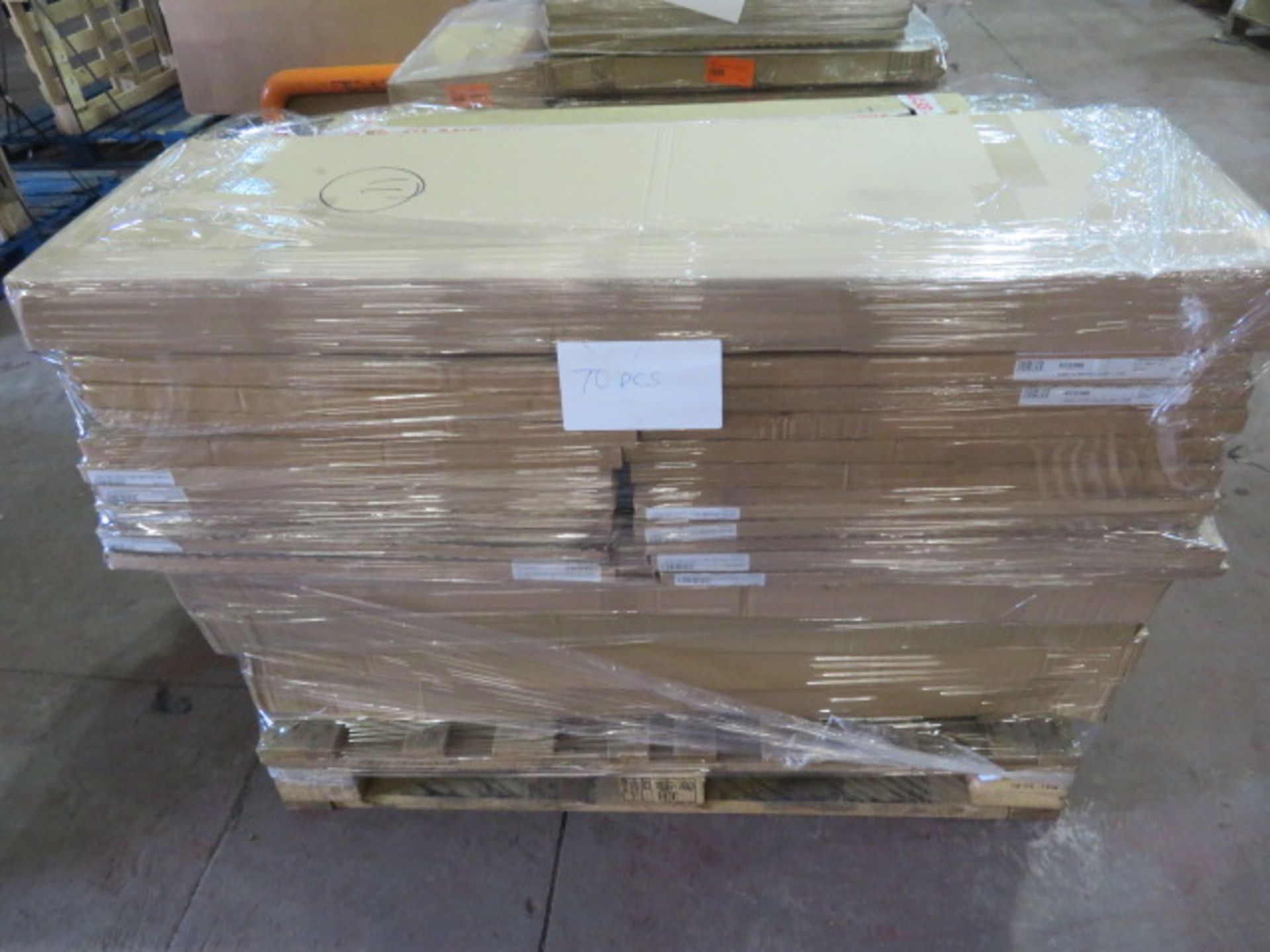 (WG15) Pallet To Contain 52 Items Of New Kitchen Stock. To Include: IVORY GLOSS DOORS/DRAWERS ...