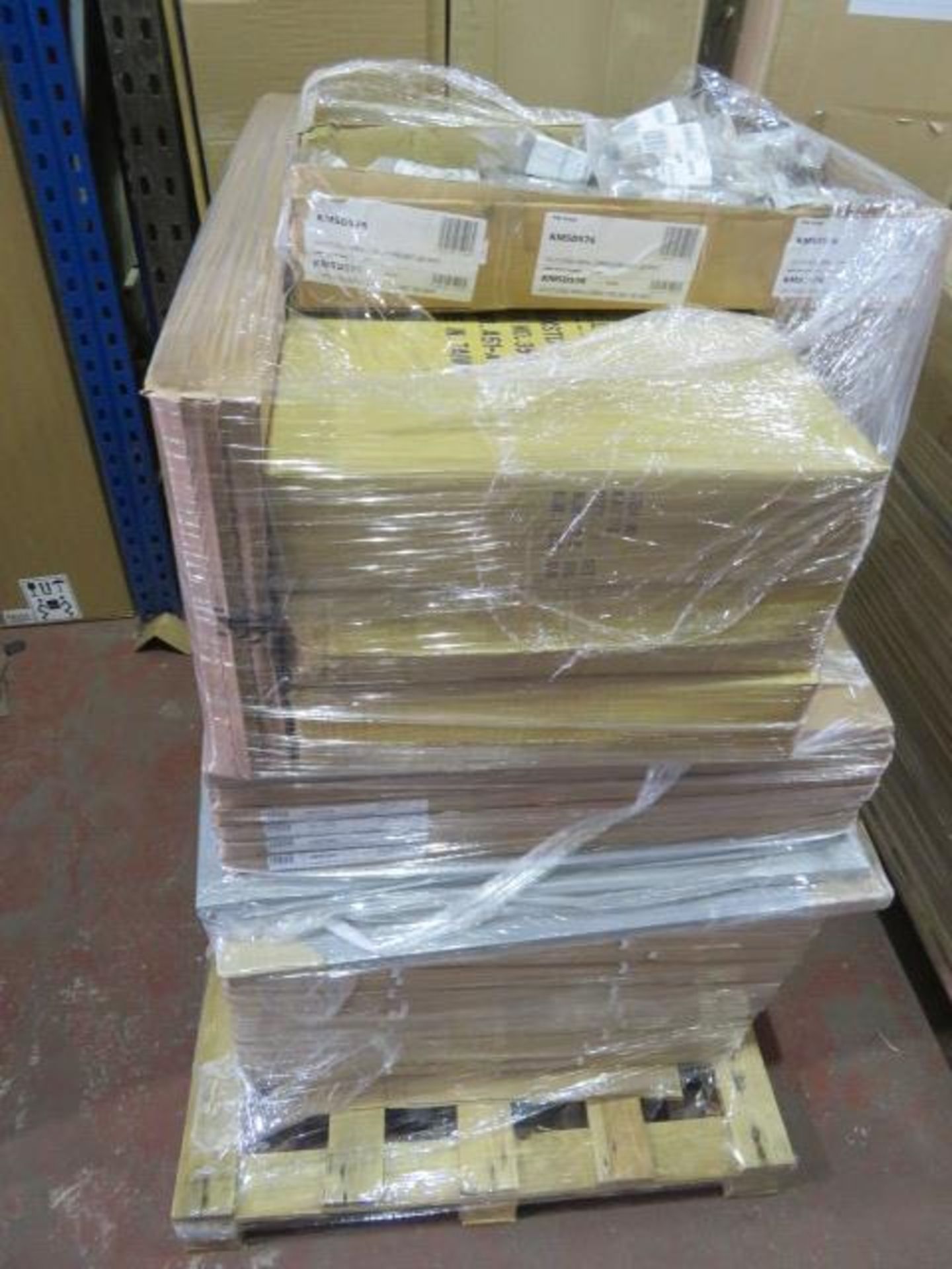 (WG26) Pallet To Contain 70 Items Of New Kitchen Stock. To Include: 150MM WIRE PULL OUTS, VARI...