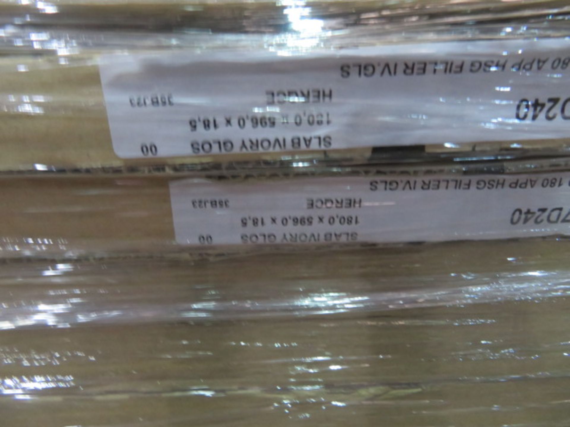 (WG19) Pallet To Contain 45 Items Of New Kitchen Stock. To Include: IVORY GLOSS FACIAS/DOORS E... - Image 2 of 3