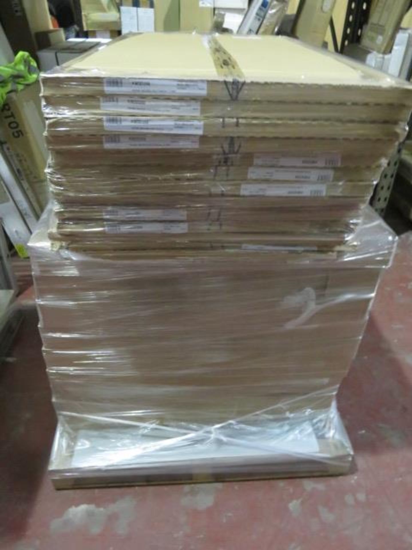 (WG31) Pallet To Contain 22 Items Of New Kitchen Stock. To Include: 9 x 950mm LANCSTER OAK BAS...