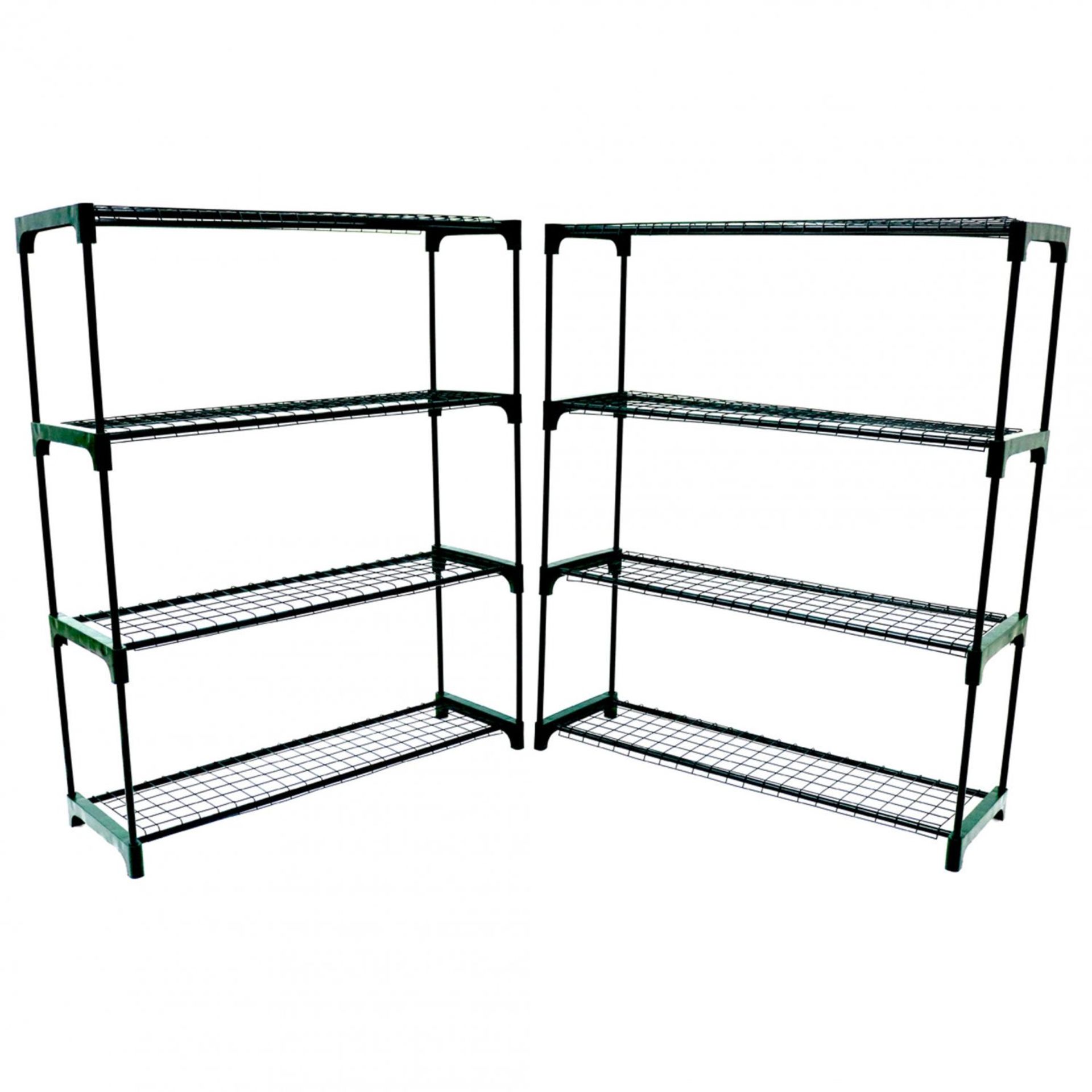 (SK185) Flower Staging (Double Pack) Fantastic value for money, this 4 tier Greenhouse ...