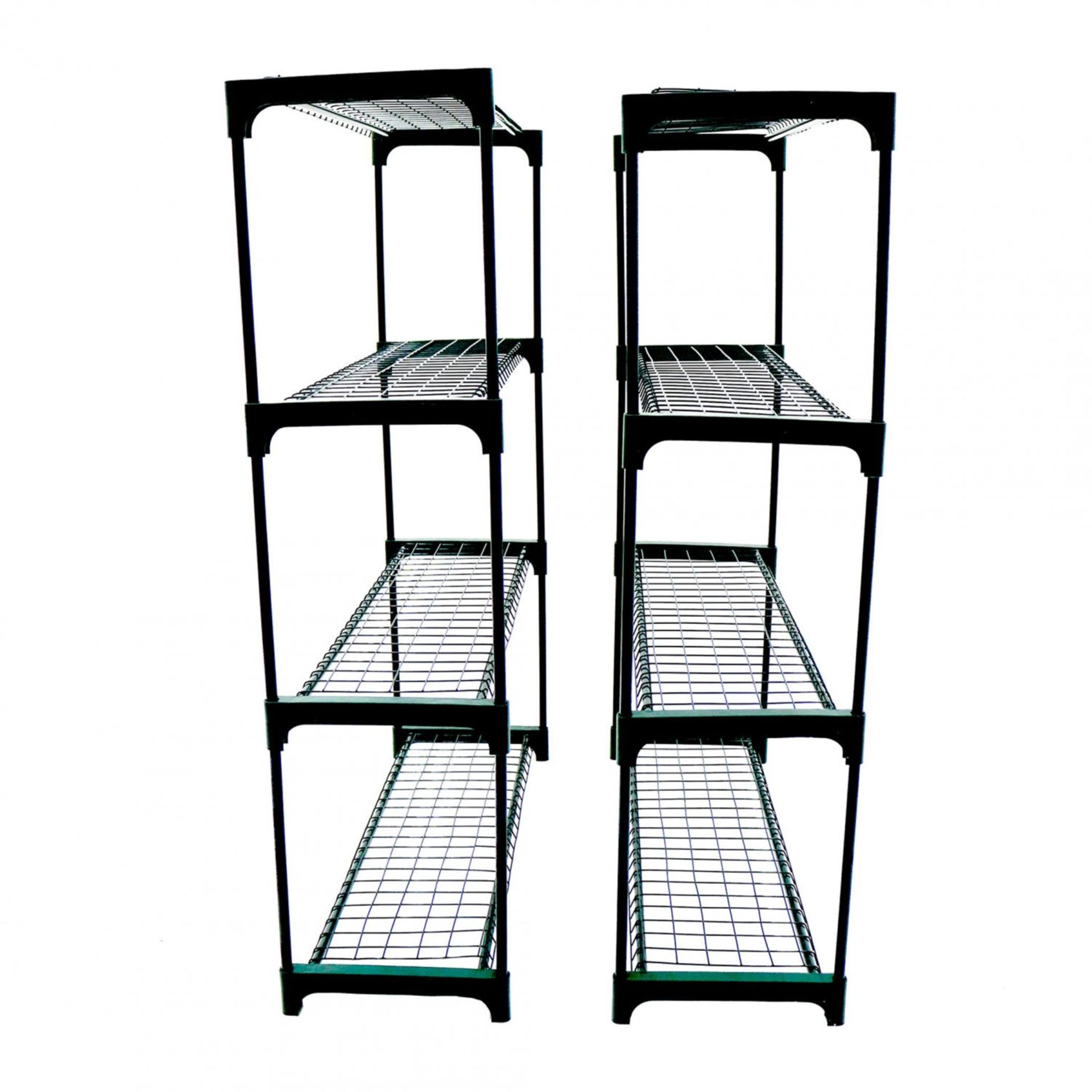 (SK185) Flower Staging (Double Pack) Fantastic value for money, this 4 tier Greenhouse ... - Image 2 of 2