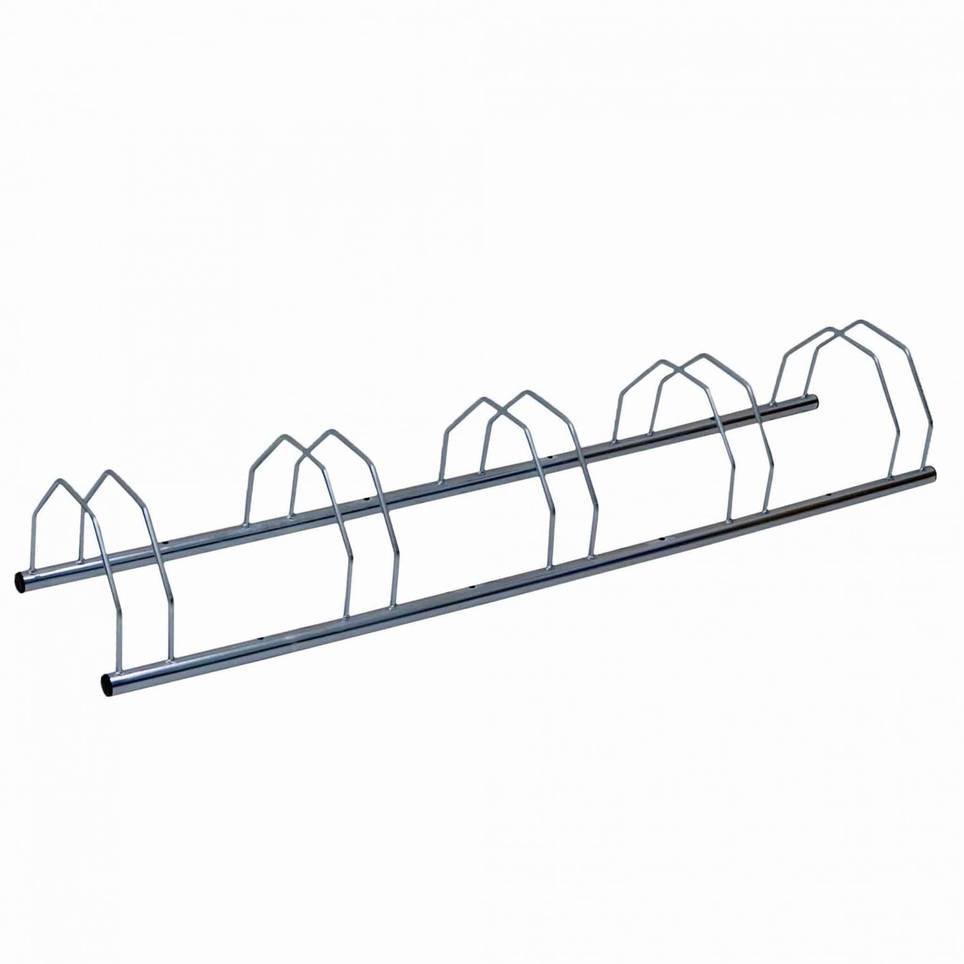 (SK40) 5 Five Slot Metal Bike Stand Bicycle Storage Rack Make storing your bikes easy with t...