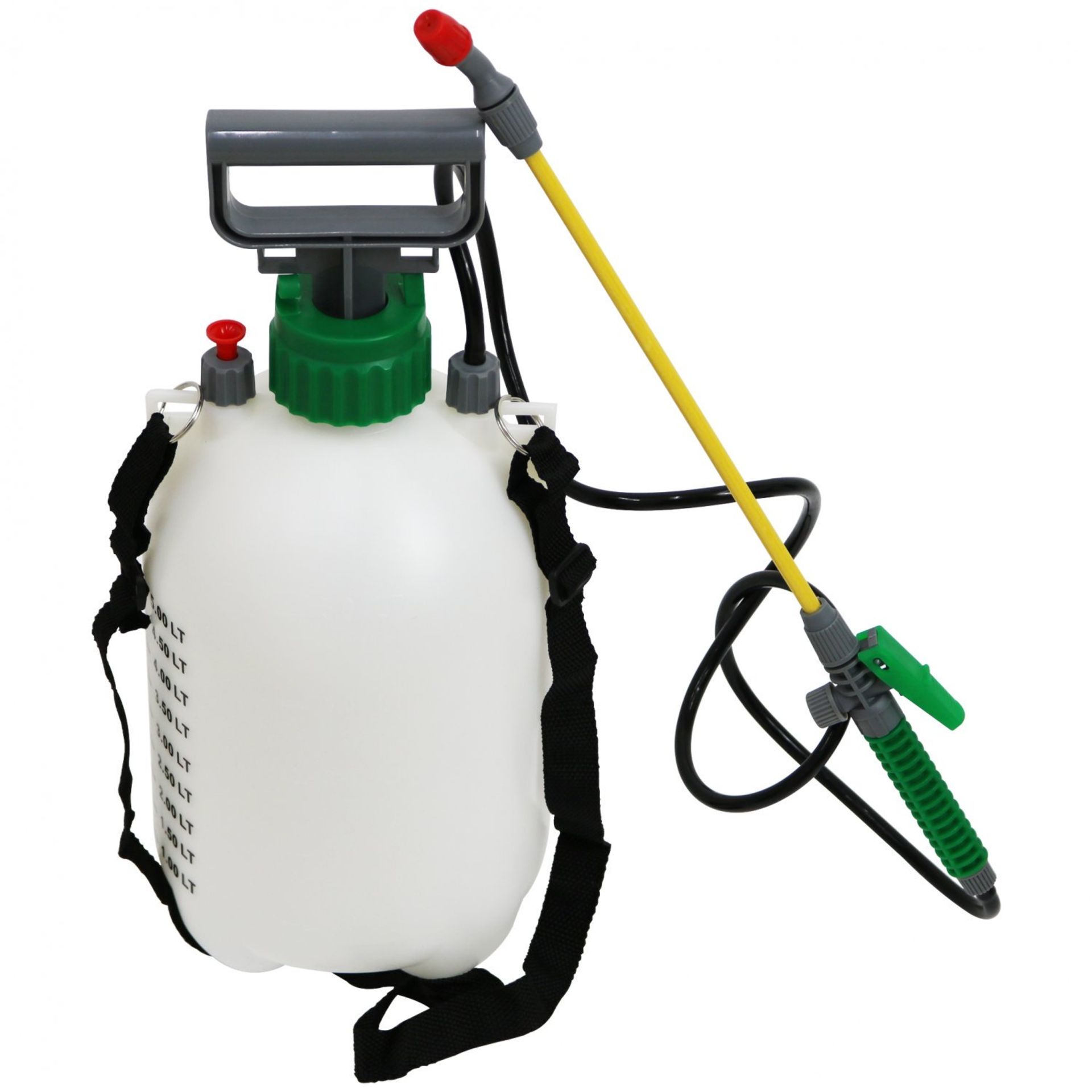 (SK63) 5L 5 Litre Pump Action Pressure Crop Garden Weed Sprayer The pressure sprayer has a c...