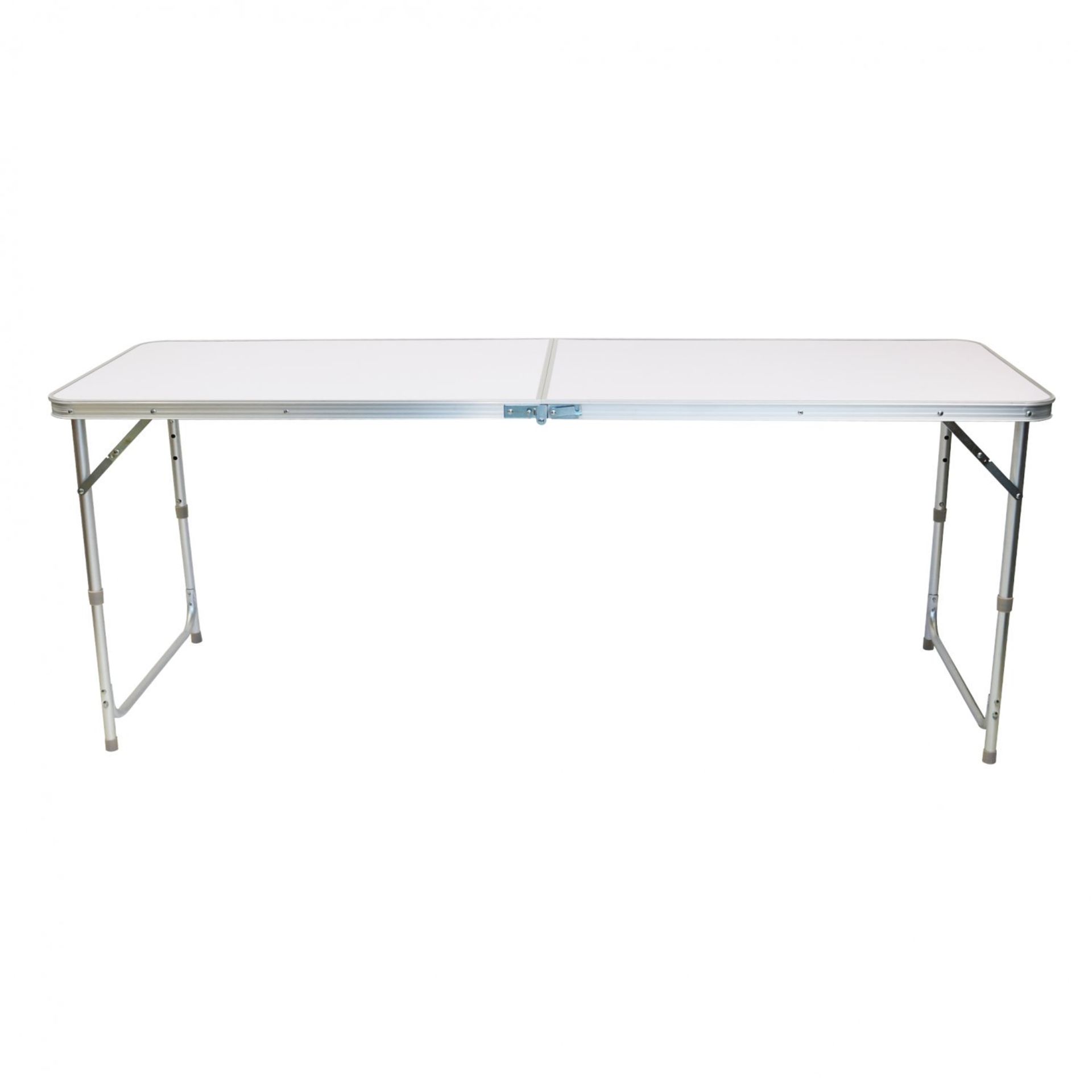 (SK12) 4ft Folding Outdoor Camping Kitchen Work Top Table The aluminium folding picnic table... - Image 2 of 2