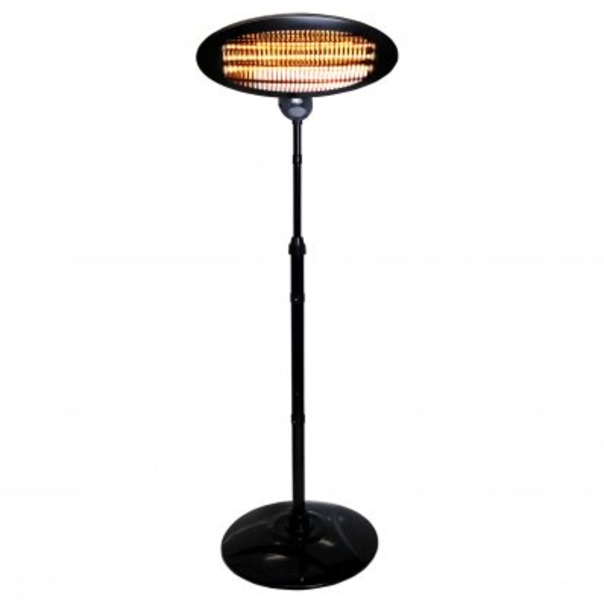 (SK1) 2KW Quartz Free Standing Outdoor Electric Garden Patio Heater 3 Adjustable Heat Settin...