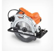 (GE10) 185mm Circular Saw Powerful 1200W input Multiple bevel angle settings for joint cuts ...