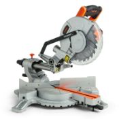 (GE20) Sliding Mitre Saw 8" (210mm) Blade, +45°/-45° Bevel, 1500W with Laser 4500rpm - 70mm ...