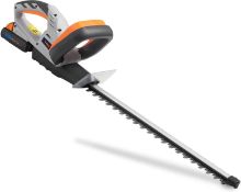 (GE70) Cordless Hedge Trimmer/Cutter with 20V MAX Battery, Charger & Blade Cover - Includes Dua...