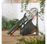 (GE2) 3000W Leaf Blower Powerful 3000W motor blows, vacuums and mulches leaves Automatic mulchi...