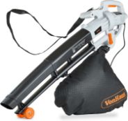 (GE87) 3 in 1 Leaf Blower - 3000W Garden Vacuum & Mulcher - 35 Litre Collection Bag, 10:1 Shred...